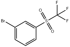 1-BROMO-3-((TRIFLUOROMETHYL)SULFONYL)BENZENE Structure