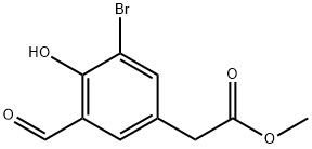 methyl 2-(3-bromo-5-formyl-4-hydroxyphenyl)acetate,277313-22-1,结构式