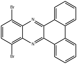 10,13-二溴二苯并[A,C]吩嗪 结构式