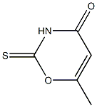 4H-1,3-Oxazin-4-one, 2,3-dihydro-6-methyl-2-thioxo- Structure