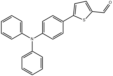 5-[4-(ジフェニルアミノ)フェニル]チオフェン-2-カルバルデヒド 化学構造式