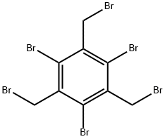 Benzene, 1,3,5-tribromo-2,4,6-tris(bromomethyl)- Structure