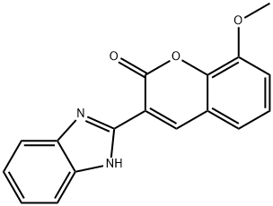 3-(1H-benzo[d]imidazol-2-yl)-8-methoxy-2H-chromen-2-one,293760-14-2,结构式