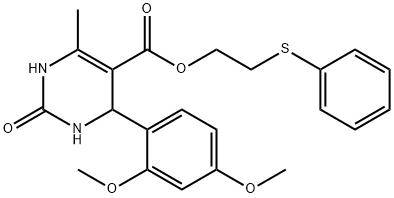 294197-71-0 2-(phenylthio)ethyl 4-(2,4-dimethoxyphenyl)-6-methyl-2-oxo-1,2,3,4-tetrahydropyrimidine-5-carboxylate