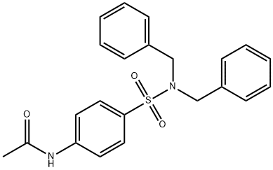 N-[4-(dibenzylsulfamoyl)phenyl]acetamide Struktur