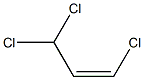 1-Propene, 1,3,3-trichloro-, (Z)-, 2953-50-6, 结构式