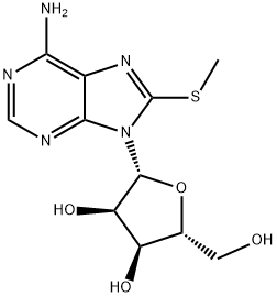 Adenosine,8-(methylthio)- (7CI,8CI,9CI) 结构式