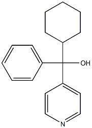 cyclohexyl-phenyl-pyridin-4-ylmethanol 结构式