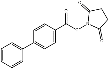 Biphenyl-4-carboxylic acid 2,5-dioxo-pyrrolidin-1-yl ester Structure