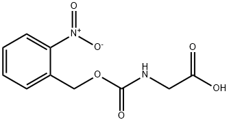 (((2-nitrobenzyl)oxy)carbonyl)glycine Struktur