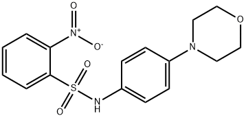 N-(4-morpholinophenyl)-2-nitrobenzenesulfonamide Struktur