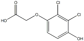 Acetic acid, (2,3-dichloro-4-hydroxyphenoxy)- Structure
