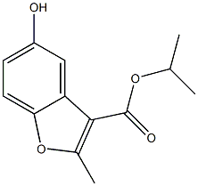 isopropyl 5-hydroxy-2-methylbenzofuran-3-carboxylate Struktur