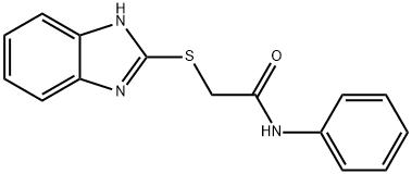 2-((1H-benzo[d]imidazol-2-yl)thio)-N-phenylacetamide Struktur