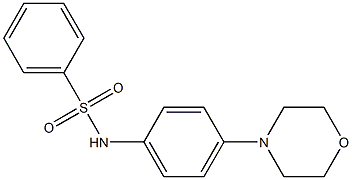 N-(4-吗啉代苯基)苯磺酰胺 结构式