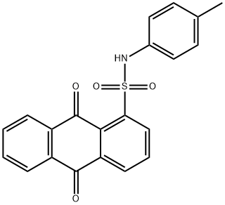 9,10-dioxo-N-(p-tolyl)-9,10-dihydroanthracene-1-sulfonamide Struktur