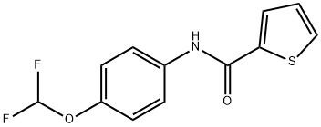 N-(4-(difluoromethoxy)phenyl)thiophene-2-carboxamide Struktur
