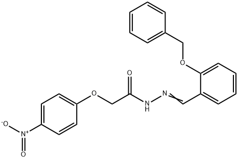 N'-[2-(benzyloxy)benzylidene]-2-(4-nitrophenoxy)acetohydrazide Structure