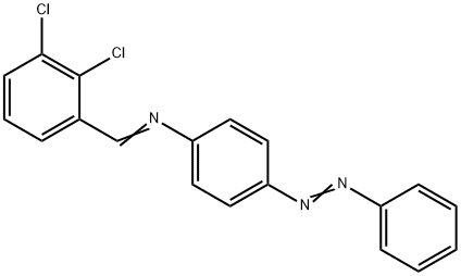 N-(2,3-dichlorobenzylidene)-4-(phenyldiazenyl)aniline Struktur