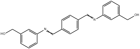 [1,4-phenylenebis(methylylidenenitrilo-3,1-phenylene)]dimethanol Structure