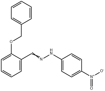 1-[2-(benzyloxy)benzylidene]-2-(4-nitrophenyl)hydrazine Structure