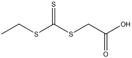 Acetic acid,2-[[(ethylthio)thioxomethyl]thio]- Struktur