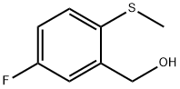 (5-Fluoro-2-methylsulfanylphenyl)methanol Struktur