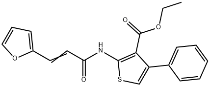 ethyl (E)-2-(3-(furan-2-yl)acrylamido)-4-phenylthiophene-3-carboxylate Structure