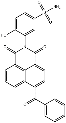 3-(6-benzoyl-1,3-dioxo-1H-benzo[de]isoquinolin-2(3H)-yl)-4-hydroxybenzenesulfonamide Structure