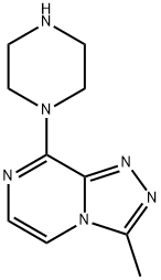 3-methyl-8-(piperazin-1-yl)-[1,2,4]triazolo[4,3-a]pyrazine Struktur