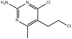 4-Chloro-5-(2-chloro-ethyl)-6-methyl-pyrimidin-2-ylamine Structure