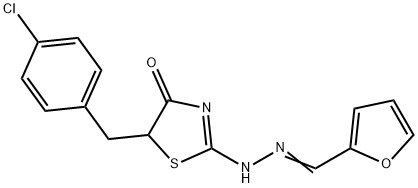 306321-30-2 (Z)-5-(4-chlorobenzyl)-2-(((E)-furan-2-ylmethylene)hydrazono)thiazolidin-4-one