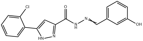 306750-22-1 (E)-3-(2-chlorophenyl)-N-(3-hydroxybenzylidene)-1H-pyrazole-5-carbohydrazide