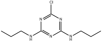 1,3,5-Triazine-2,4-diamine, 6-chloro-N2,N4-dipropyl- Structure