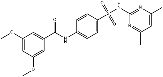 N-(4-(N-(4,6-dimethylpyrimidin-2-yl)sulfamoyl)phenyl)-3,5-dimethoxybenzamide Structure