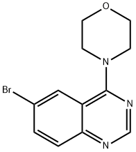 6-溴-4-吗啉-4-基喹唑啉, 307538-52-9, 结构式