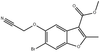 methyl 6-bromo-5-(cyanomethoxy)-2-methylbenzofuran-3-carboxylate Structure