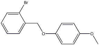 1-bromo-2-[(4-methoxyphenoxy)methyl]benzene 结构式