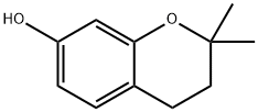 2,2-二甲基-3,4-二氢-2H-1-苯并吡喃-7-醇 结构式