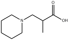 2-methyl-3-(1-piperidinyl)propanoic acid Structure