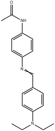 N-(4-{[4-(diethylamino)benzylidene]amino}phenyl)acetamide Structure