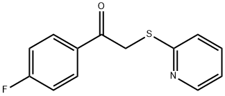 1-(4-fluorophenyl)-2-pyridin-2-ylsulfanylethanone Struktur