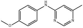 N-(4-Methoxyphenyl)-6-Methyl-4-Pyrimidinamine Struktur