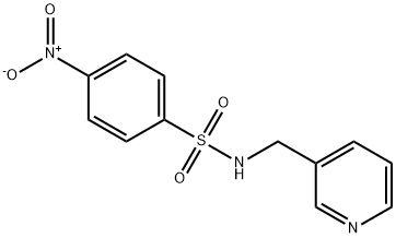 4-nitro-N-(pyridin-3-ylmethyl)benzenesulfonamide Struktur