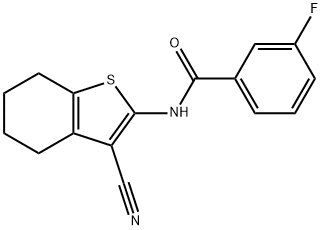 N-(3-cyano-4,5,6,7-tetrahydrobenzo[b]thiophen-2-yl)-3-fluorobenzamide Structure