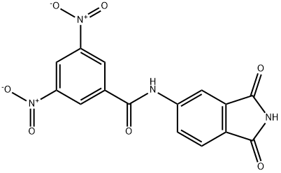 N-(1,3-dioxoisoindolin-5-yl)-3,5-dinitrobenzamide Struktur