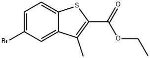 ethyl 5-bromo-3-methylbenzo[b]thiophene-2-carboxylate, 31310-24-4, 结构式