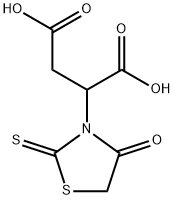 2-(4-OXO-2-THIOXO-THIAZOLIDIN-3-YL)-SUCCINIC ACID Struktur