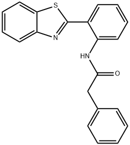N-(2-(benzo[d]thiazol-2-yl)phenyl)-2-phenylacetamide Struktur