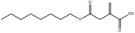 Butanedioic acid, methylene-, 4-octyl ester Structure